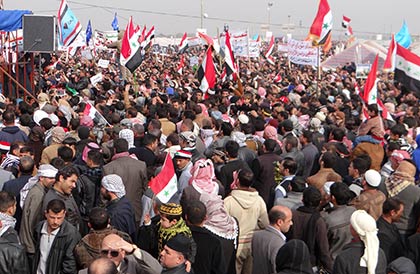 Maliki karşıtları gösteri