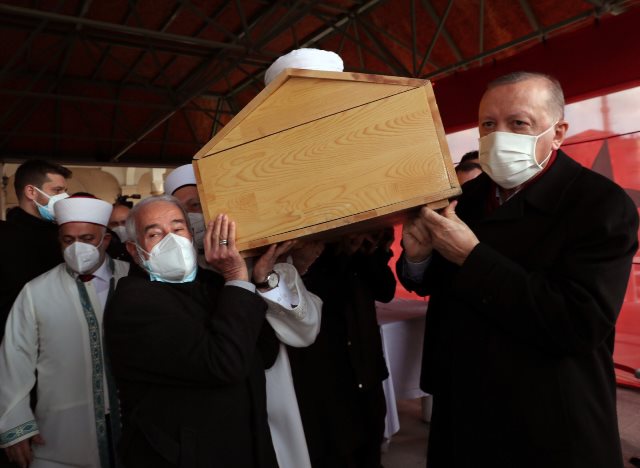 Cumhurbaşkanı Erdoğan,Hafız Abdullah Nazırlının cenaze törenine