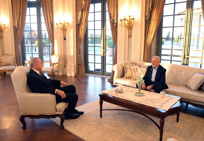 Cumhurbaşkanı Erdoğan,Asiltürkle bir araya